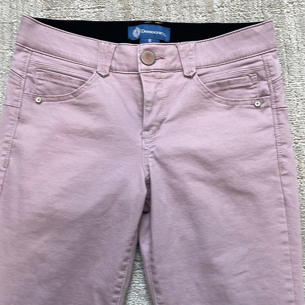 Democracy “Ab”solution pink skinny jeans Sz 6